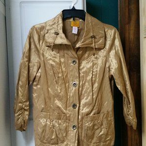 Ruby Rd. Gold Metallic Jacket
